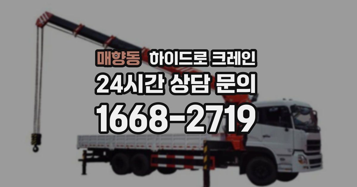매향동 하이드로 크레인