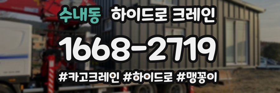 수내동 하이드로 크레인