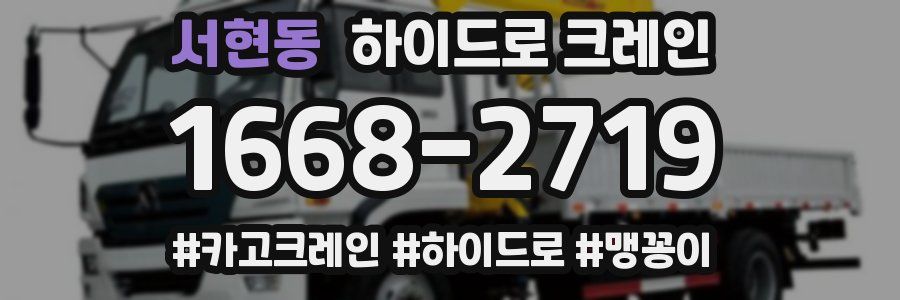 서현동 하이드로 크레인