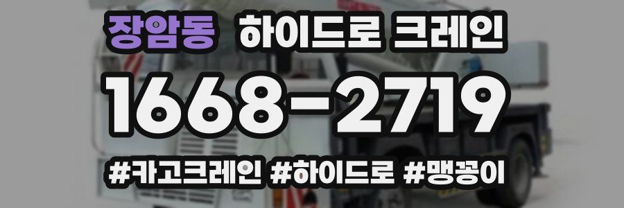 장암동 하이드로 크레인