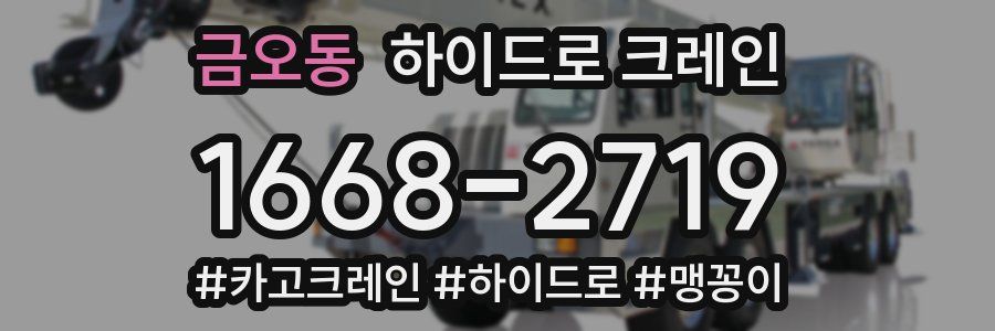 금오동 하이드로 크레인