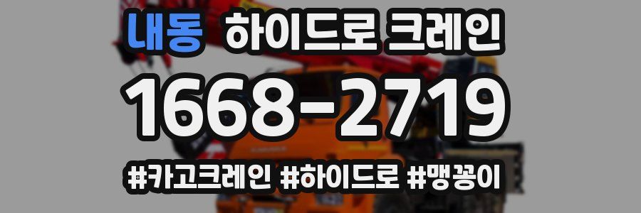 내동 하이드로 크레인