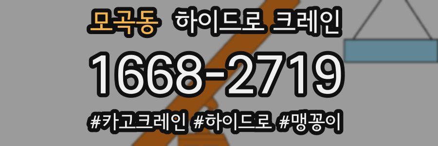 모곡동 하이드로 크레인