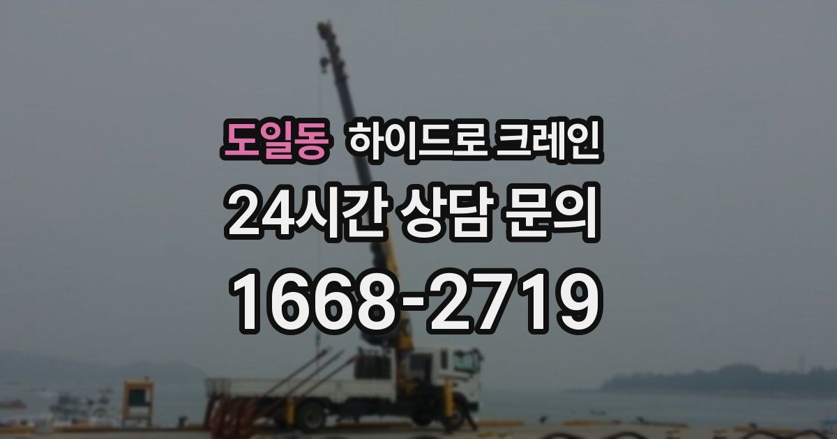 도일동 하이드로 크레인