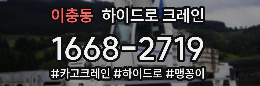 이충동 하이드로 크레인