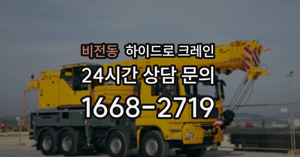 비전동 하이드로 크레인