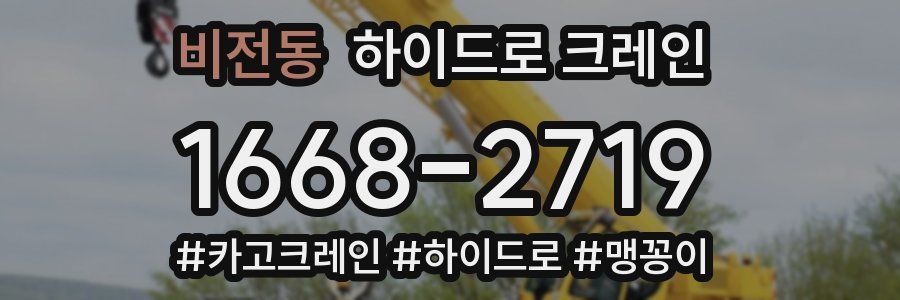 비전동 하이드로 크레인
