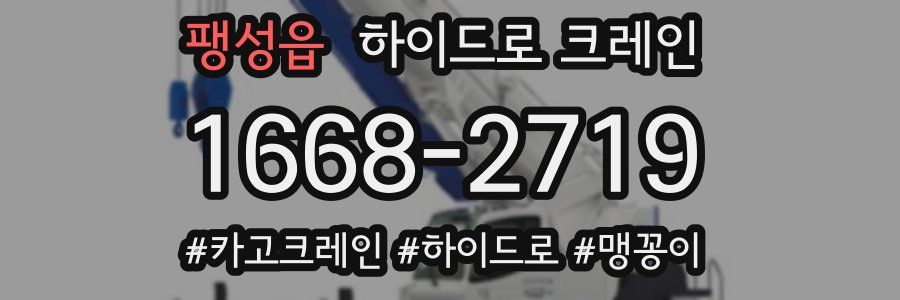 팽성읍 하이드로 크레인