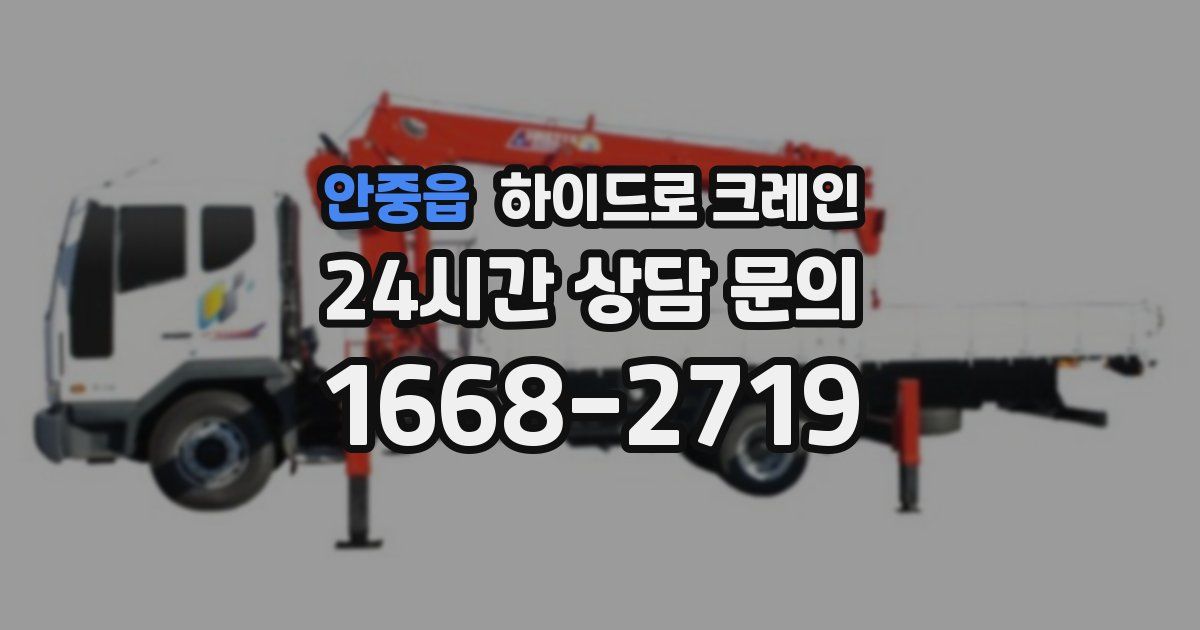 안중읍 하이드로 크레인