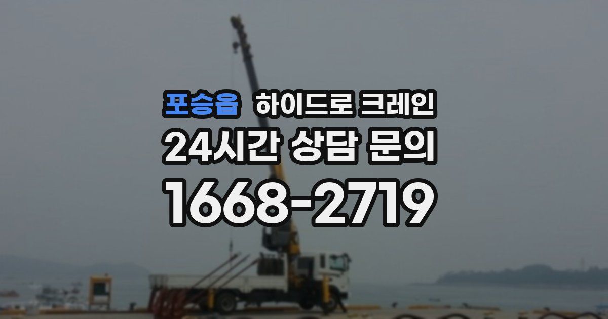 포승읍 하이드로 크레인