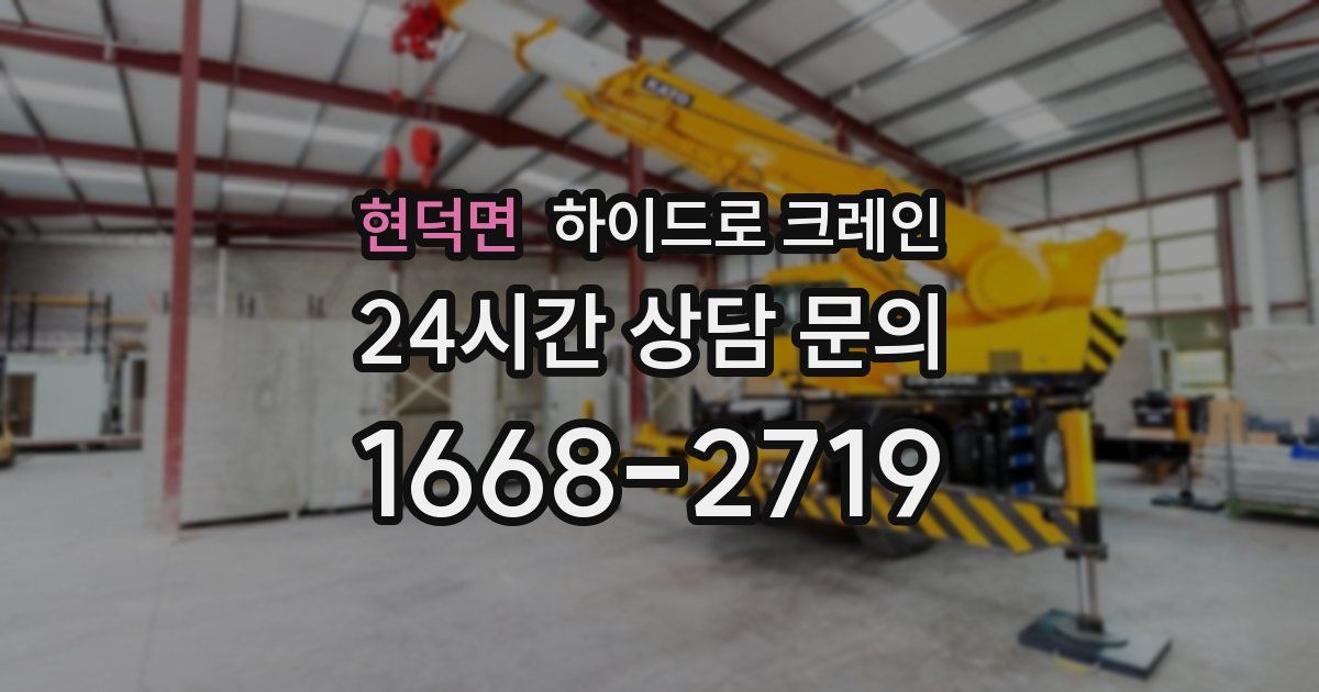 현덕면 하이드로 크레인