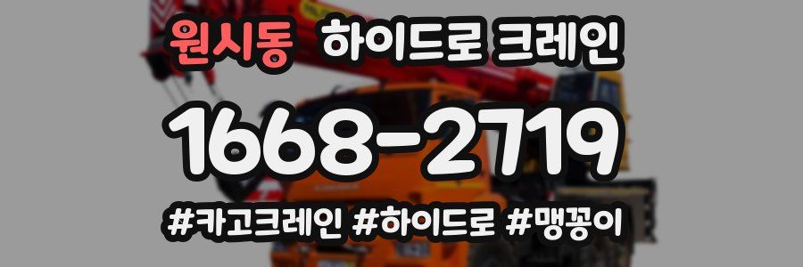 원시동 하이드로 크레인