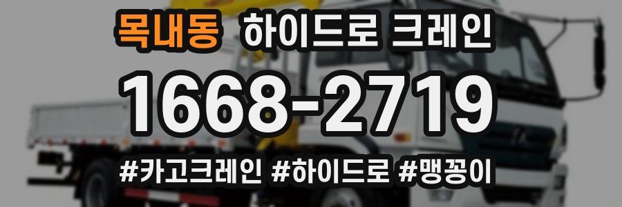 목내동 하이드로 크레인