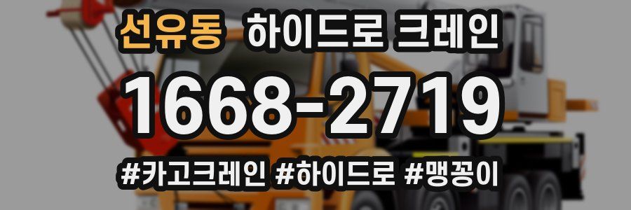 선유동 하이드로 크레인