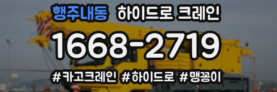 행주내동 하이드로 크레인