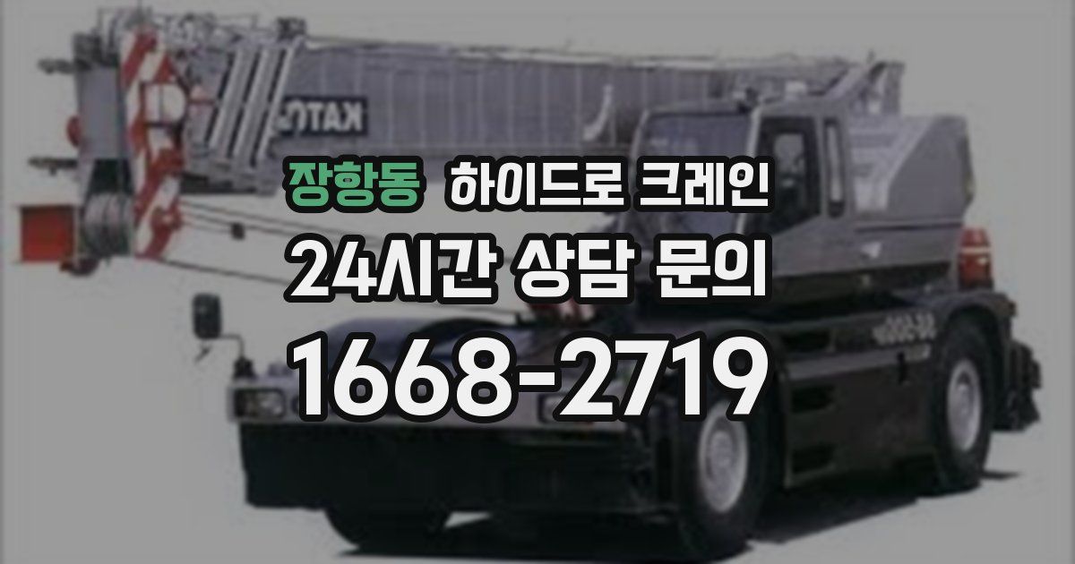 장항동 하이드로 크레인