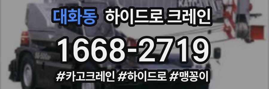 대화동 하이드로 크레인