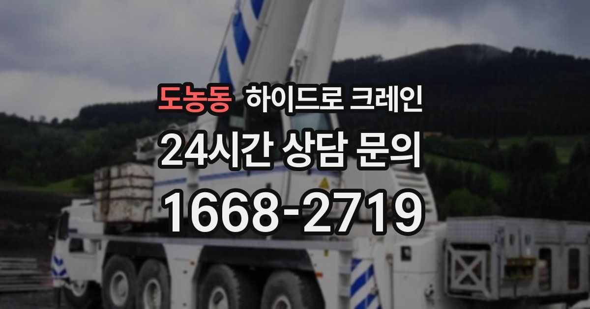 도농동 하이드로 크레인