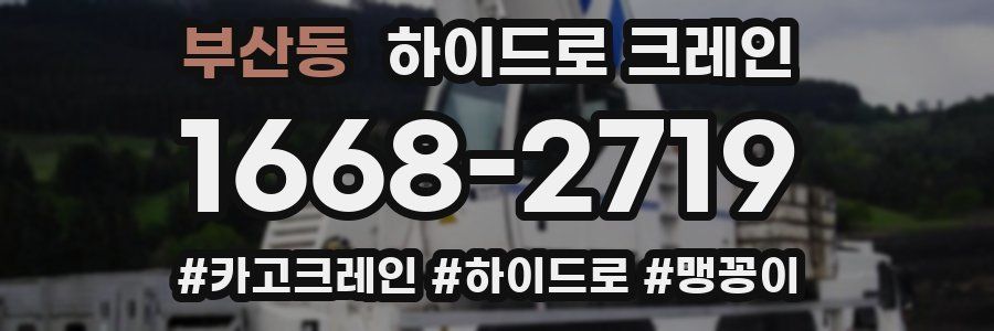 부산동 하이드로 크레인