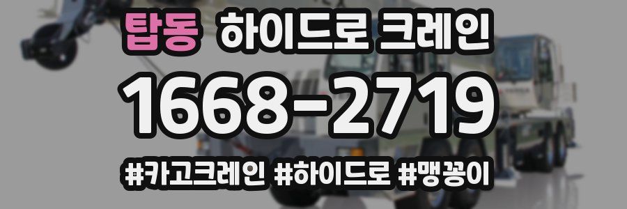 탑동 하이드로 크레인