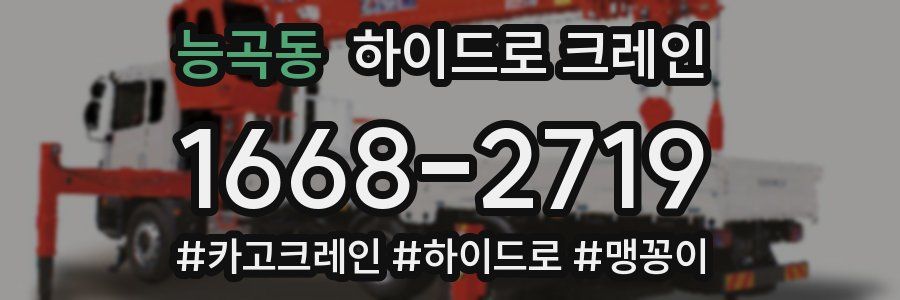 능곡동 하이드로 크레인