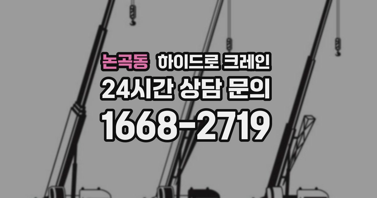 논곡동 하이드로 크레인