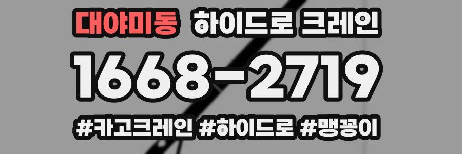 대야미동 하이드로 크레인