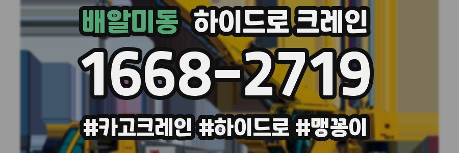 배알미동 하이드로 크레인