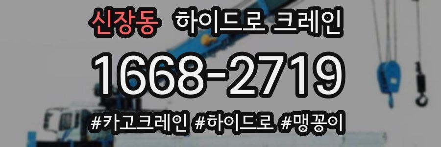 신장동 하이드로 크레인
