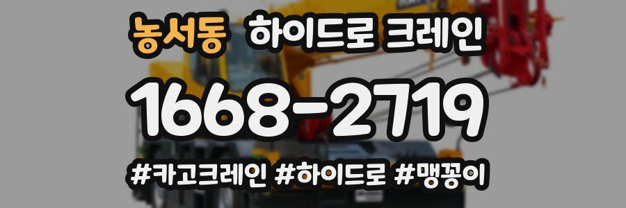 농서동 하이드로 크레인