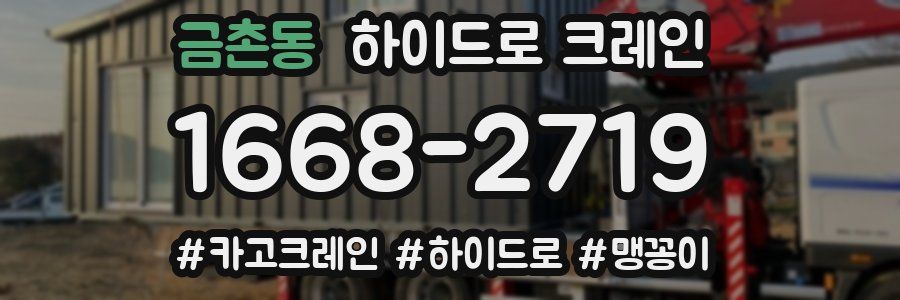 금촌동 하이드로 크레인