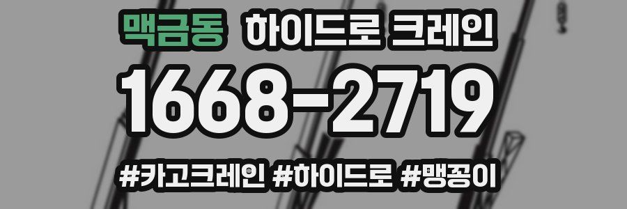 맥금동 하이드로 크레인