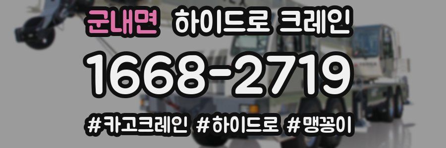군내면 하이드로 크레인