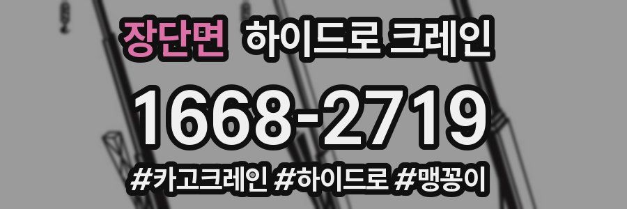 장단면 하이드로 크레인