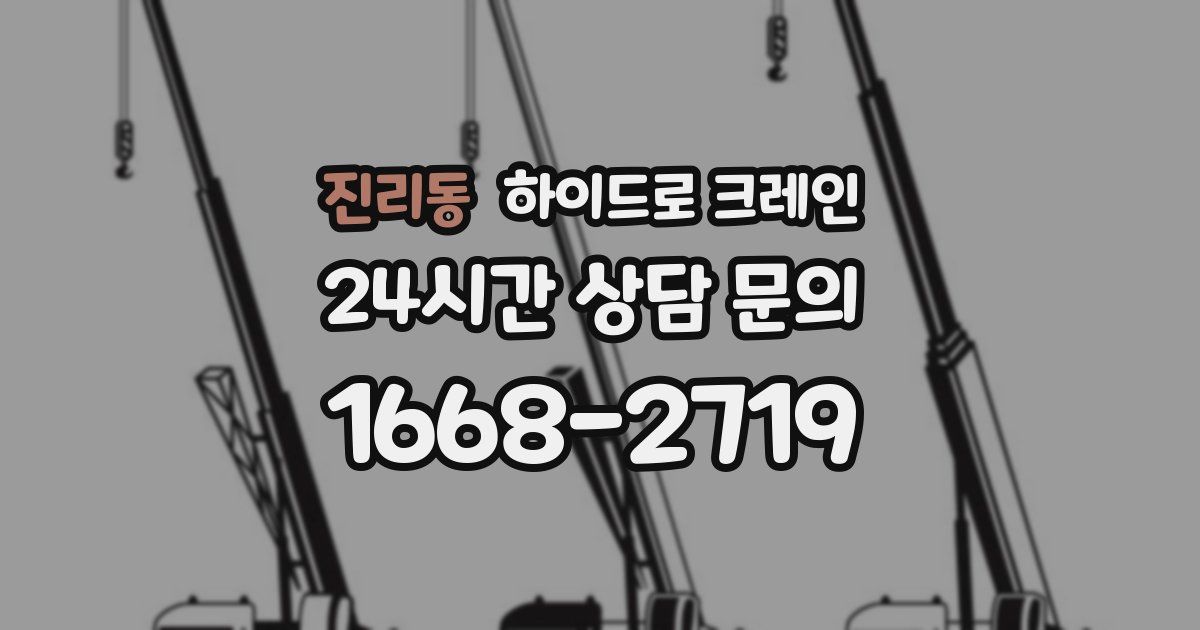 진리동 하이드로 크레인