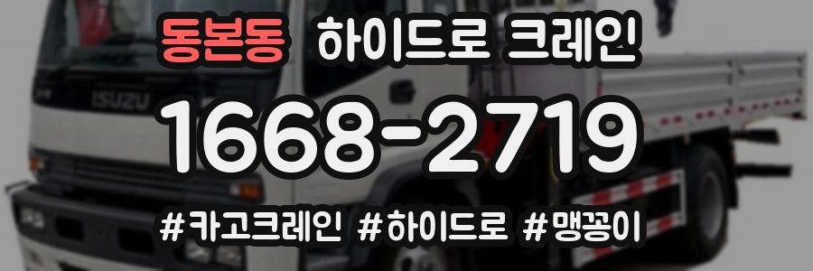 동본동 하이드로 크레인