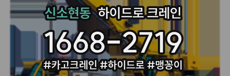 신소현동 하이드로 크레인