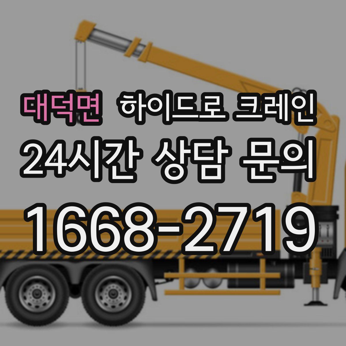 대덕면 하이드로 크레인