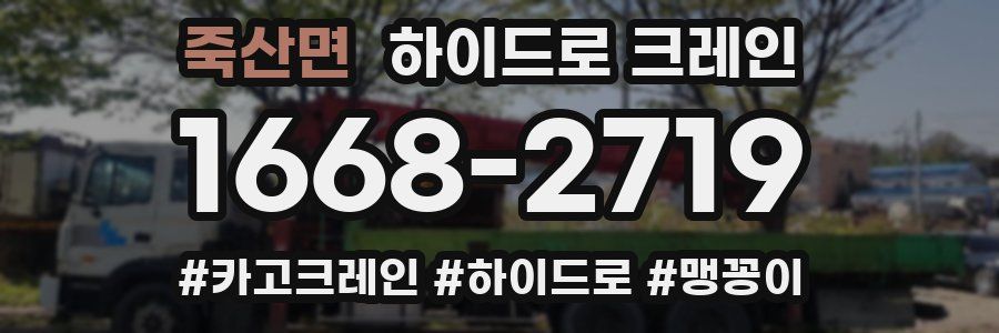 죽산면 하이드로 크레인