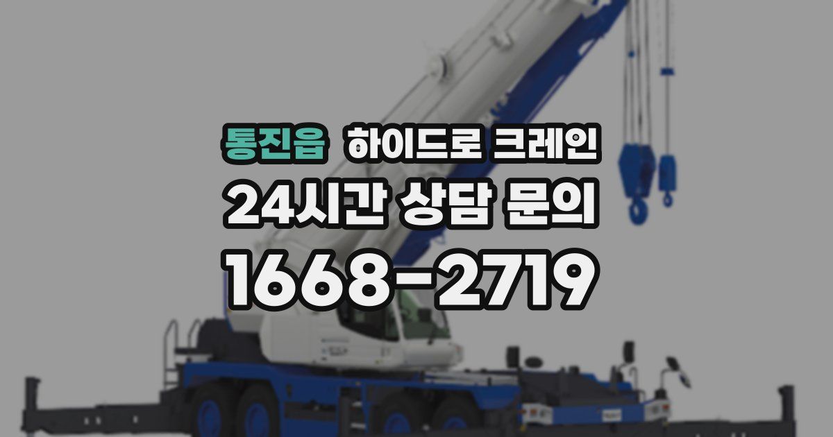 통진읍 하이드로 크레인