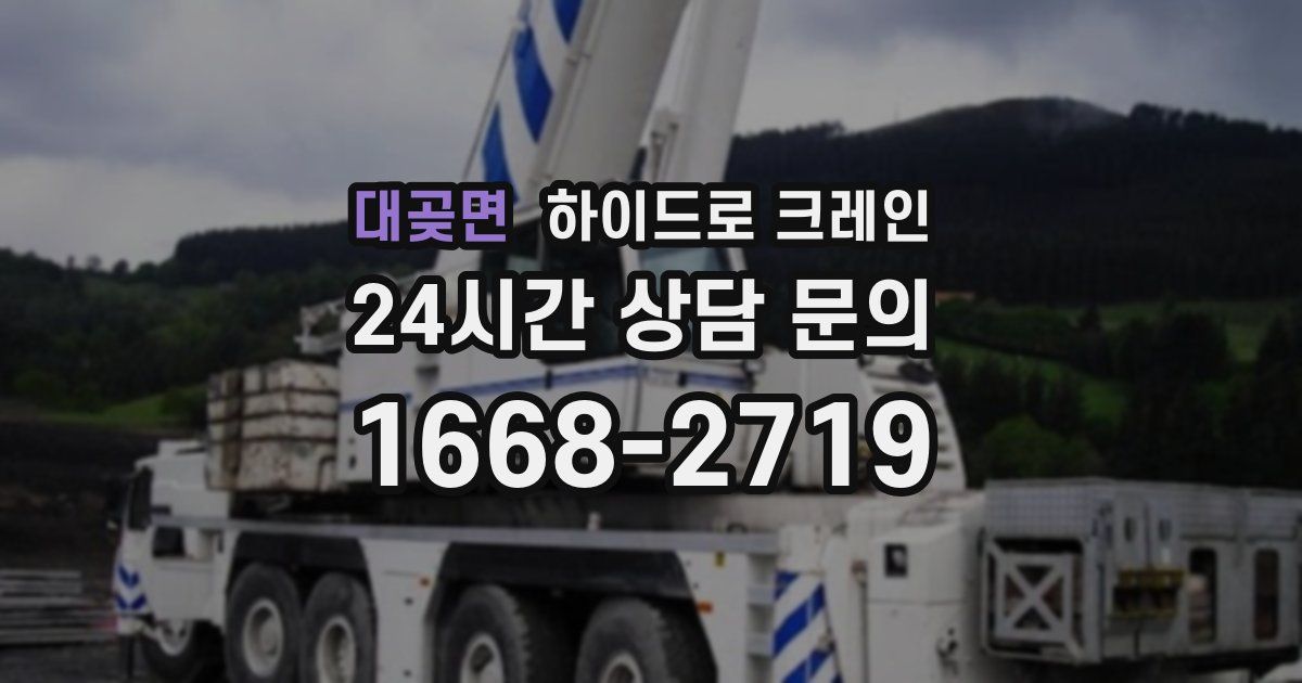 대곶면 하이드로 크레인