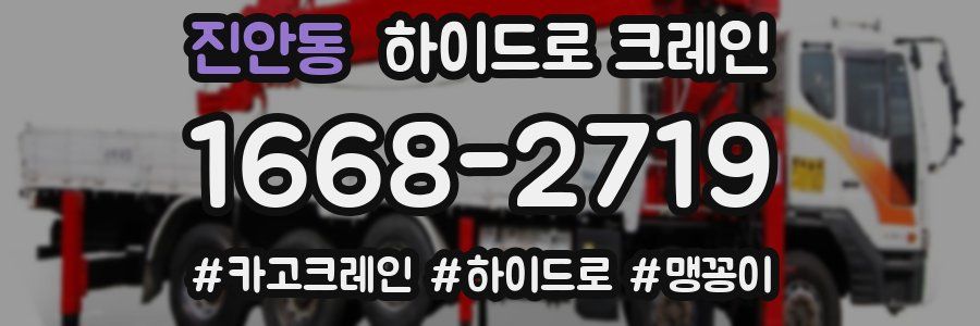 진안동 하이드로 크레인