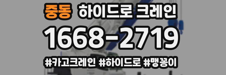 중동 하이드로 크레인