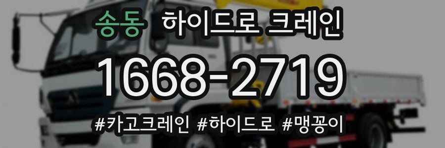 송동 하이드로 크레인