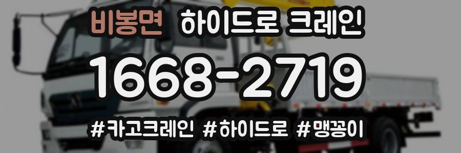 비봉면 하이드로 크레인