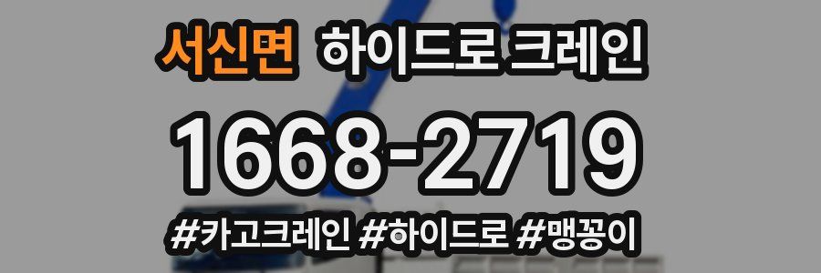 서신면 하이드로 크레인