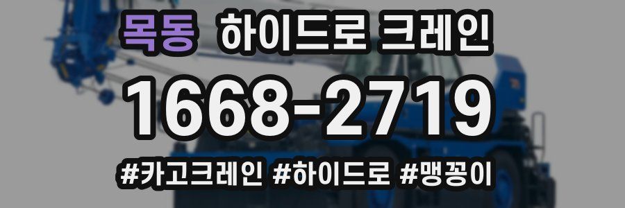 목동 하이드로 크레인