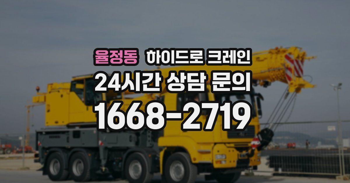 율정동 하이드로 크레인