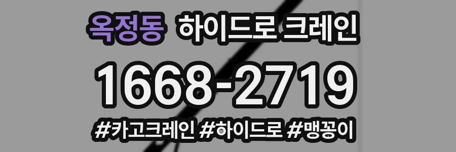 옥정동 하이드로 크레인