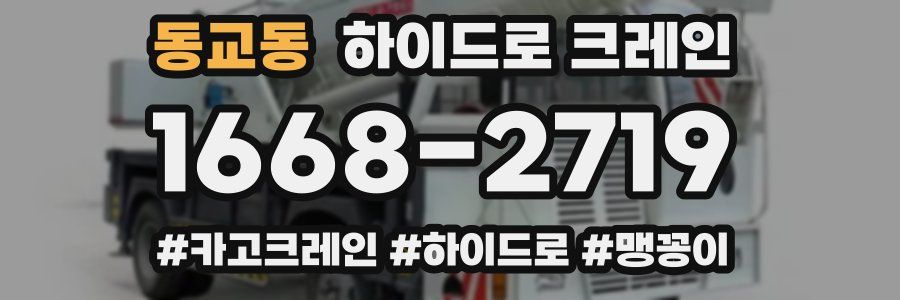 동교동 하이드로 크레인